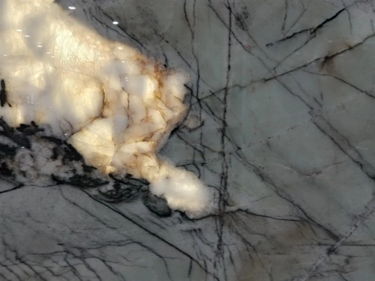 Black marble slab vein